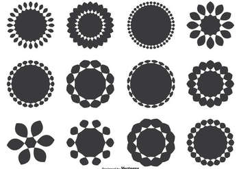 Assorted Decorative Round Shape Set - бесплатный vector #274239